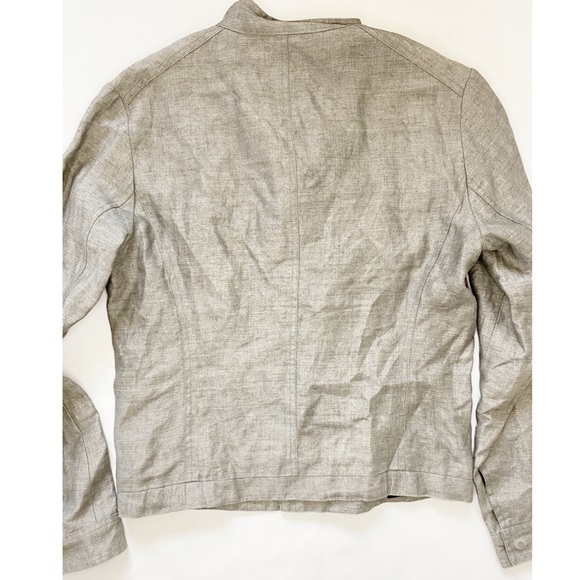 Simon Spurr | Linen motto zipper jacket - Picture 7 of 8